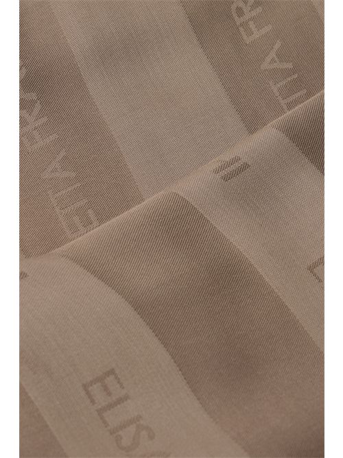 Foulard in viscosa e modal con righe jacquard Argilla Elisabetta Franchi | SC14F61E2229